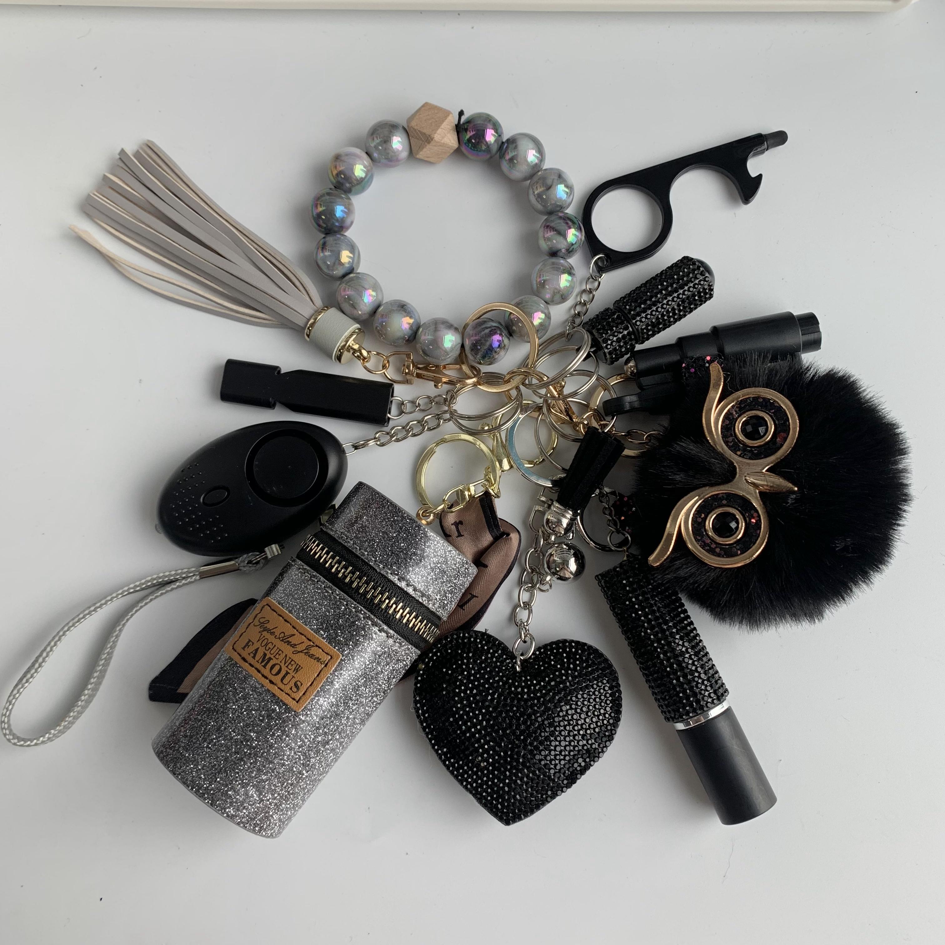 Owl Whistle Alarm Window Breaker Keychain Set